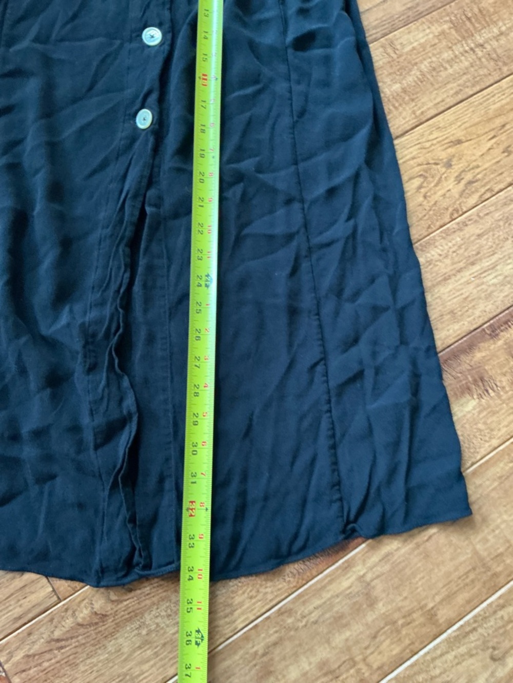 Wilfred Aritzia Black Buton Front Long Skirt, small - Picture 4 of 8